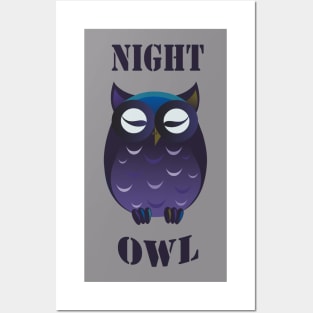 night owl Posters and Art